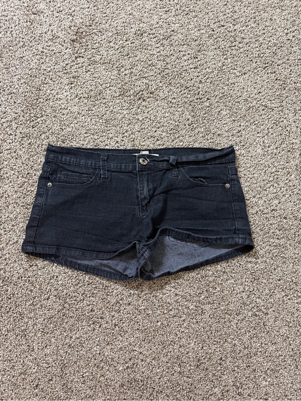 21 Denim Mini Low-Rise Shorts